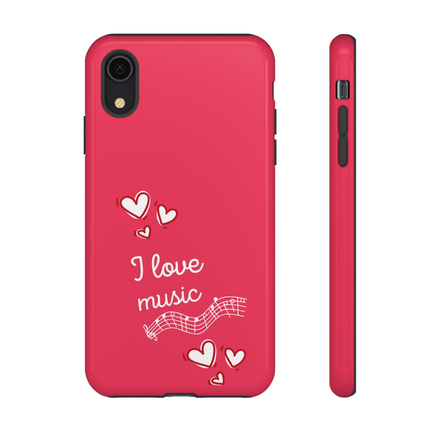 I Love Music Red | Mostly Android Cases | MAC