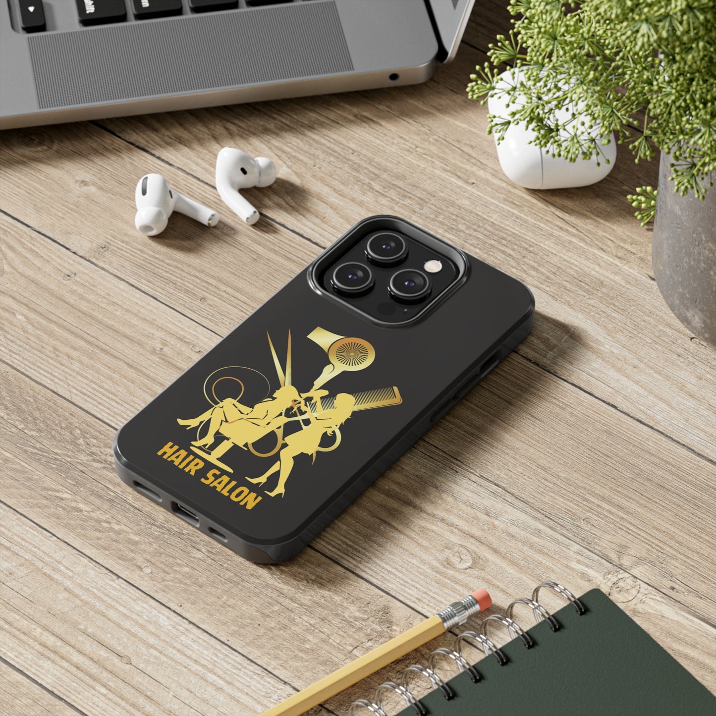 Black and Gold Hair Salon | Mostly iPhone Cases | MIC