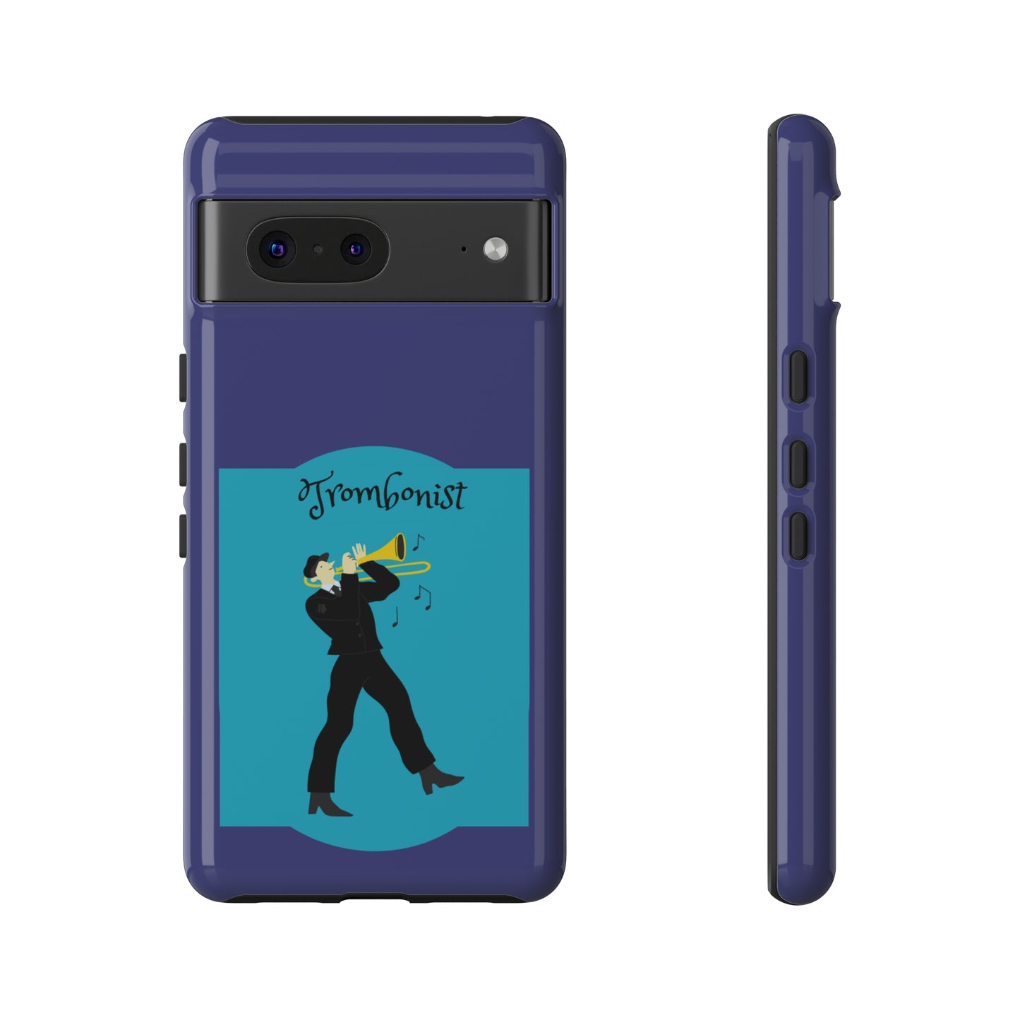 Blue Trombone Man | Mostly Android Cases | MAC