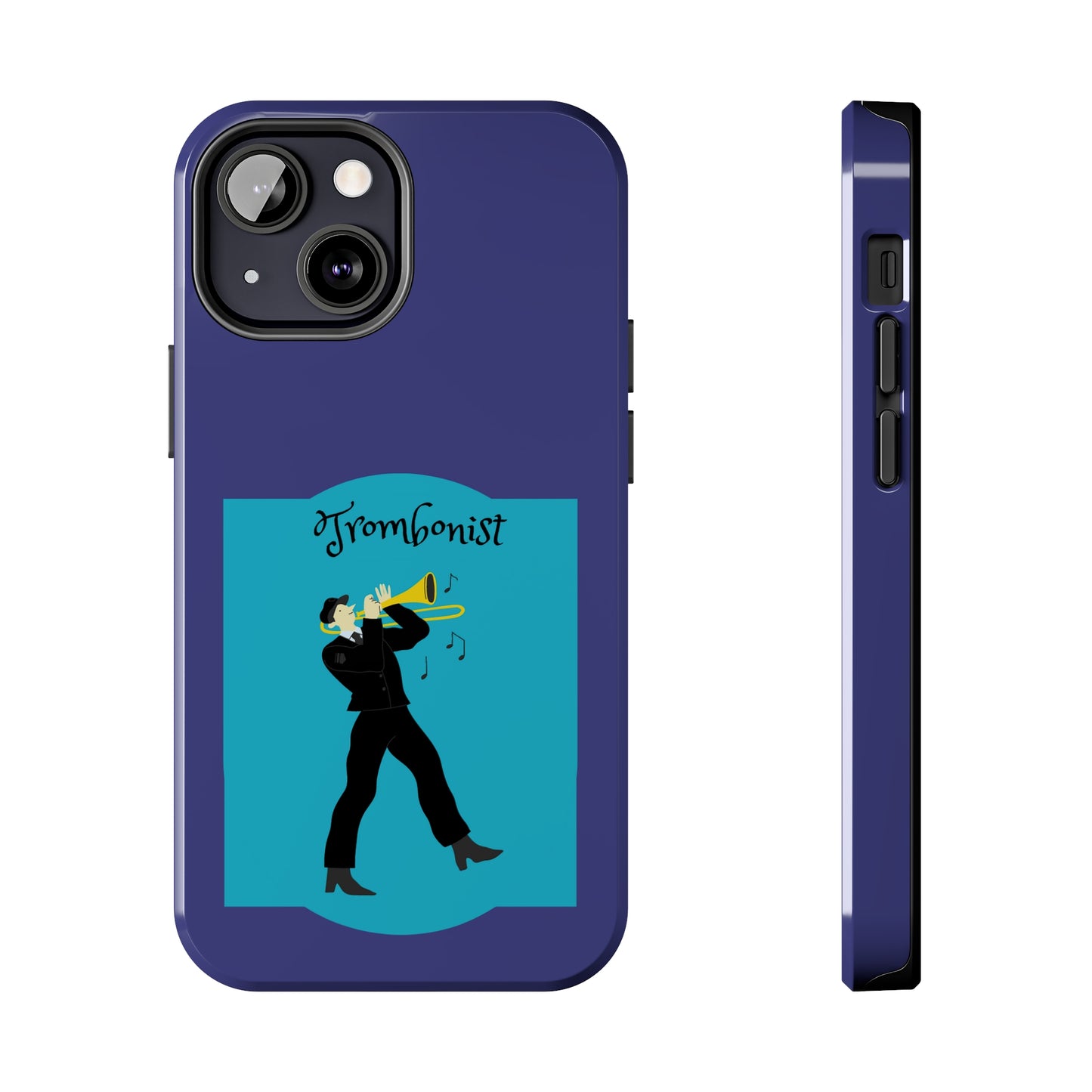 Blue Trombone Man | Mostly iPhone Cases | MIC