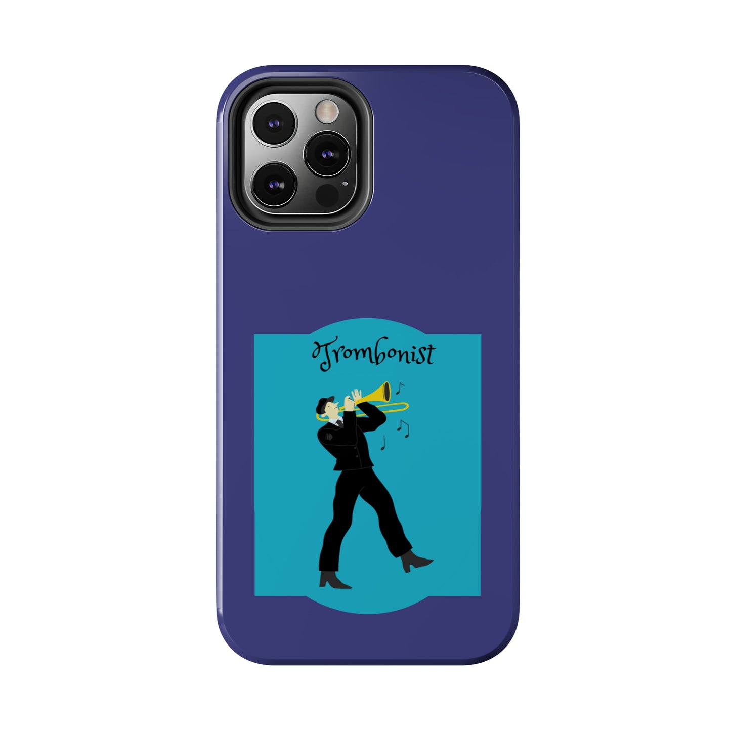 Blue Trombone Man | Mostly iPhone Cases | MIC