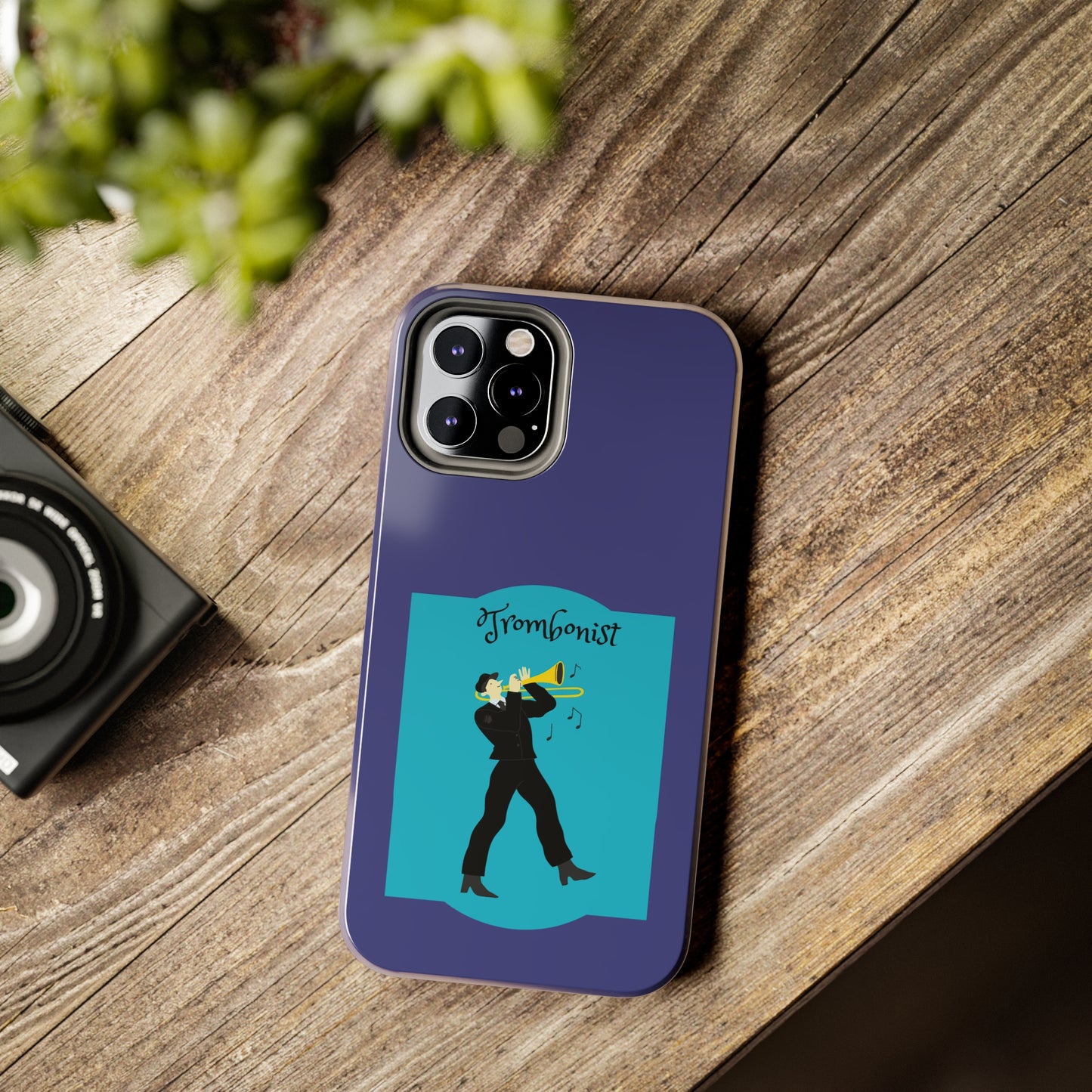 Blue Trombone Man | Mostly iPhone Cases | MIC