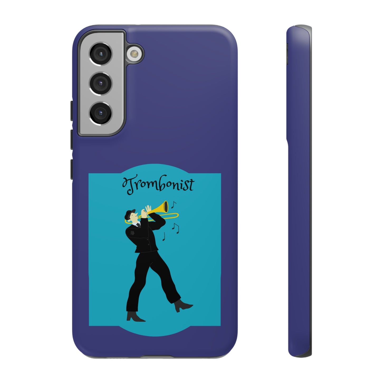 Blue Trombone Man | Mostly Android Cases | MAC