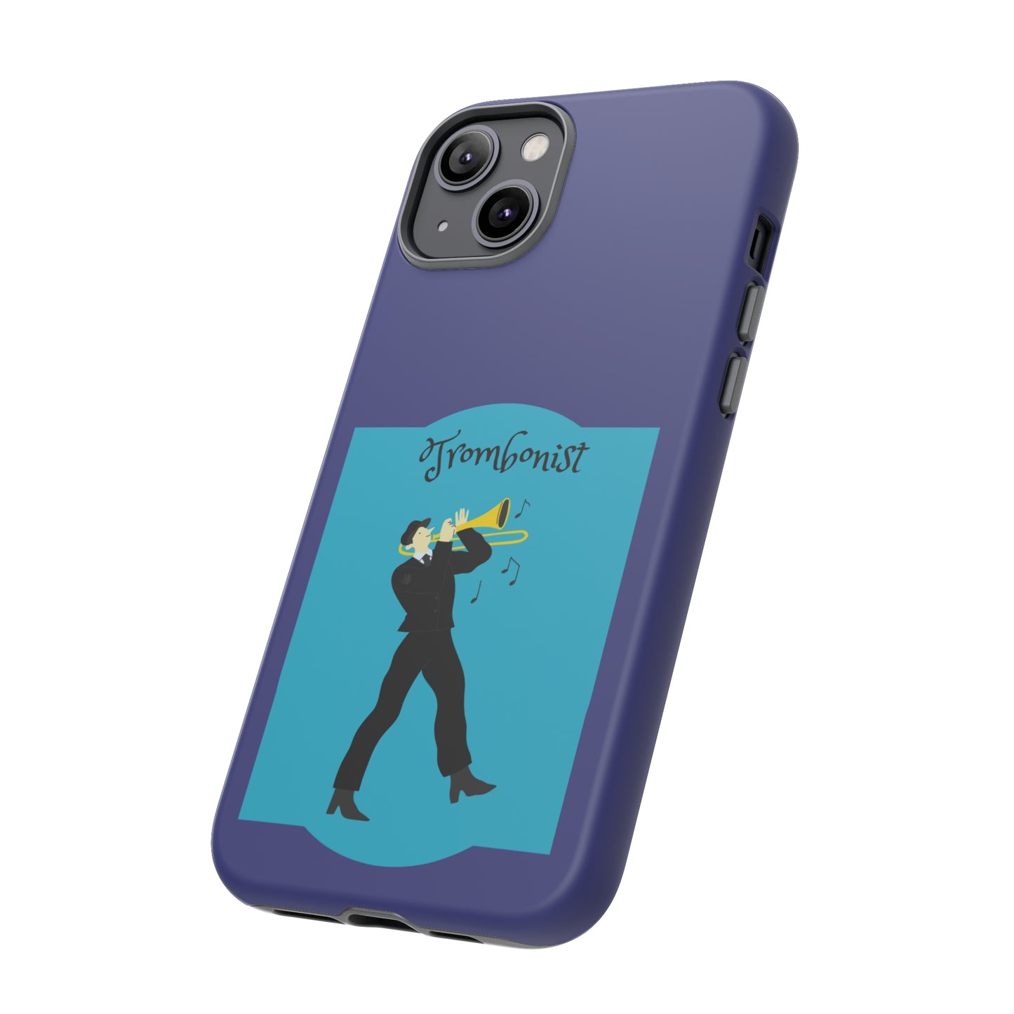 Blue Trombone Man | Mostly Android Cases | MAC