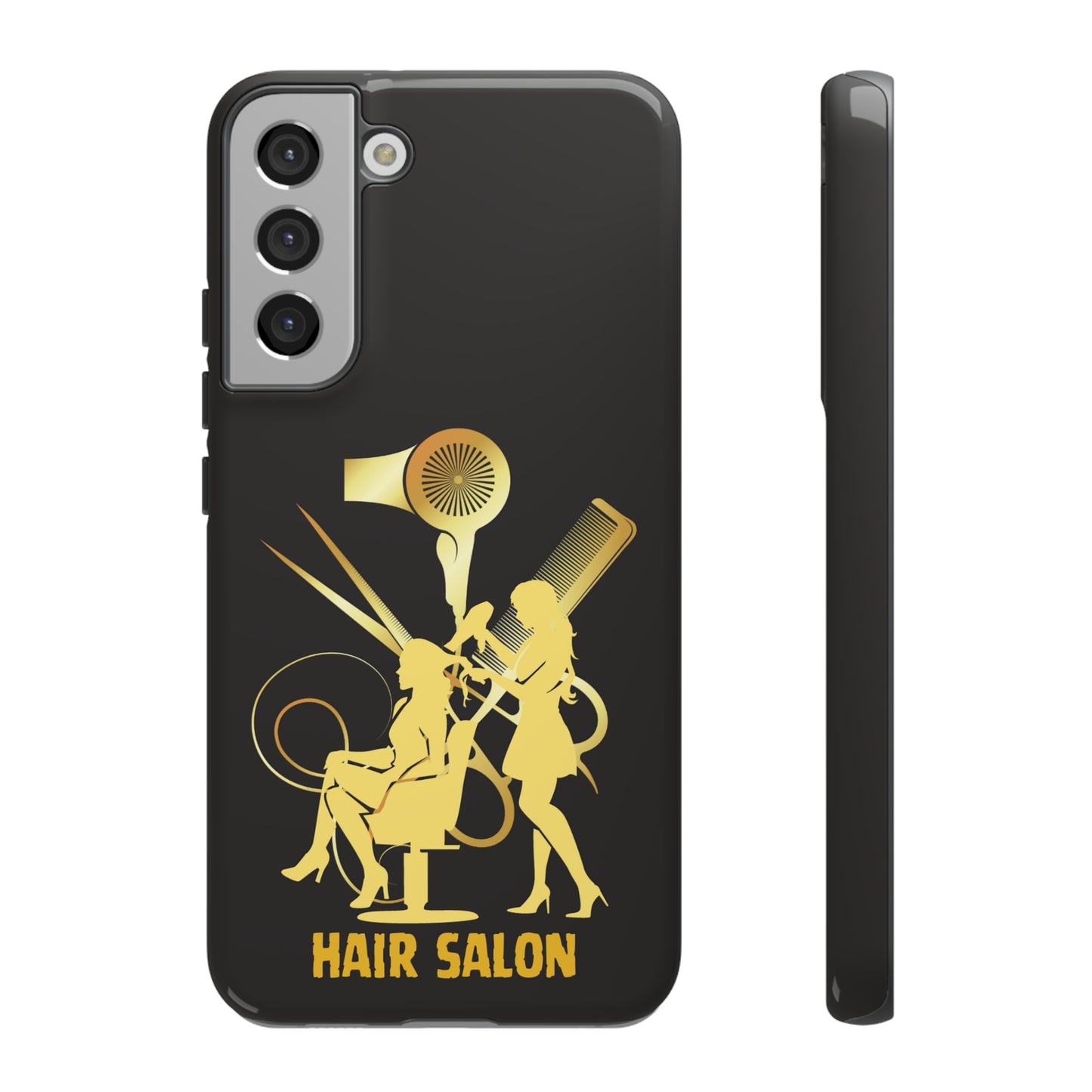 Black and Gold Hair Salon | Mostly Android Phone Cases | MAC