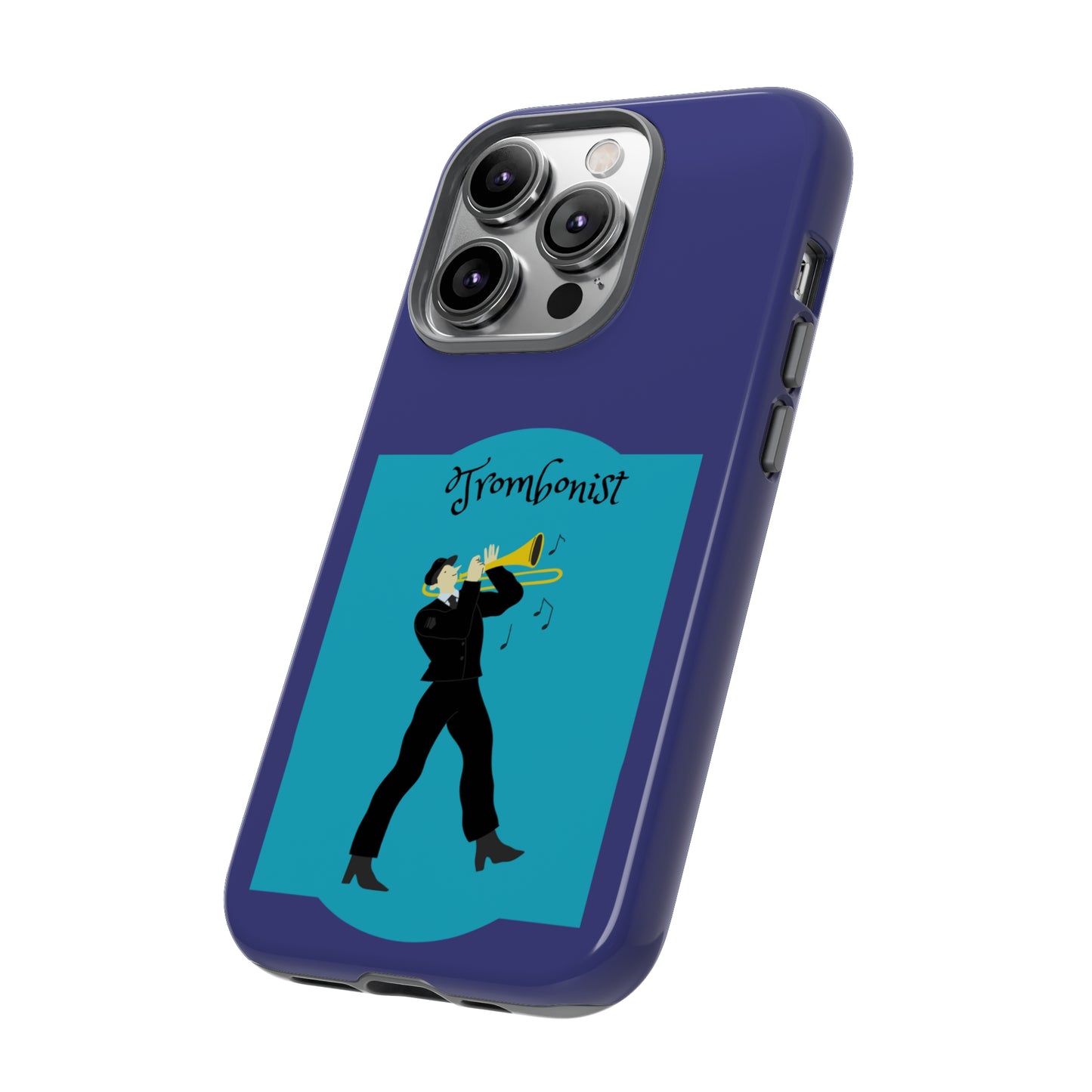 Blue Trombone Man | Mostly Android Cases | MAC