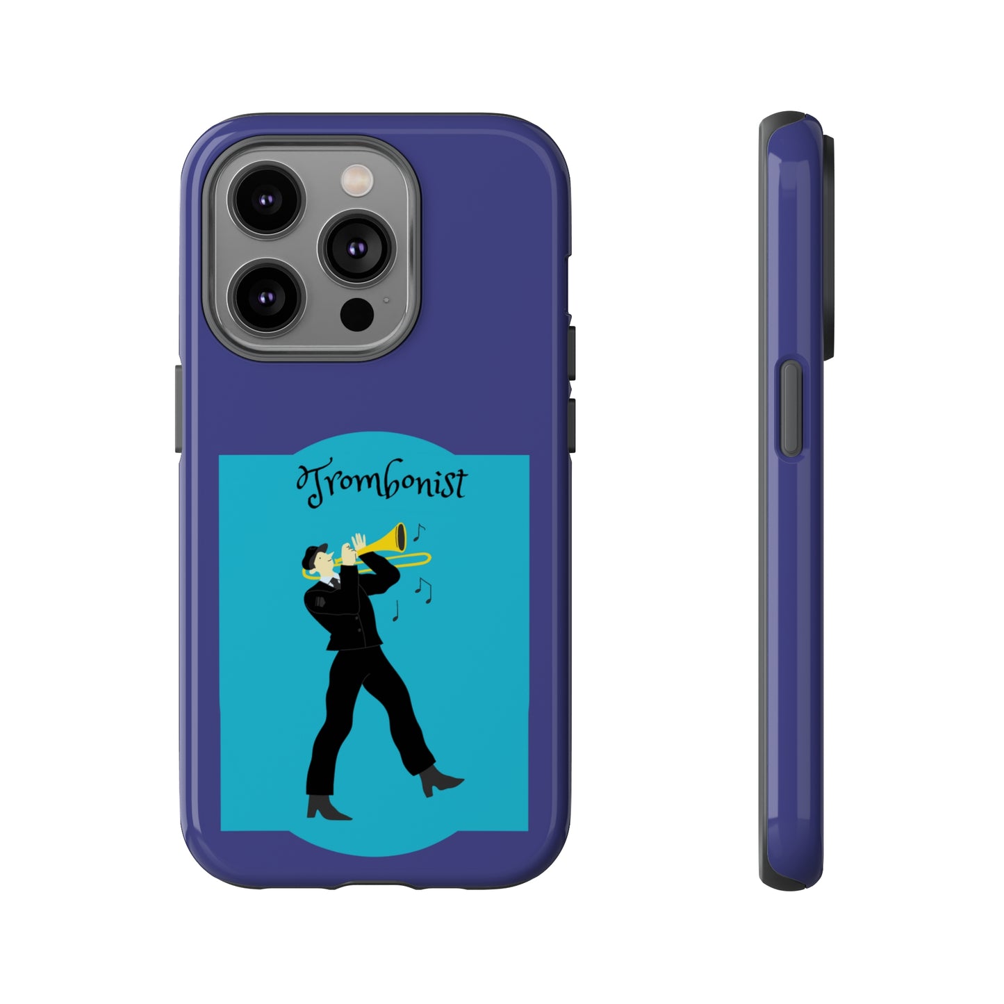 Blue Trombone Man | Mostly Android Cases | MAC