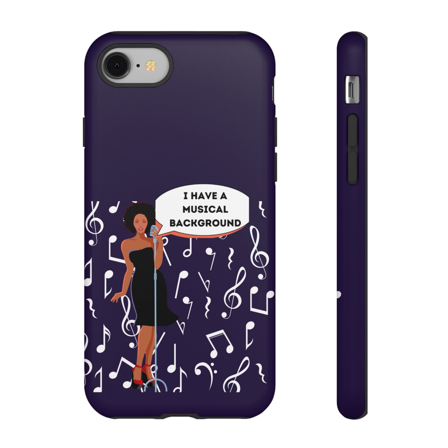 Lady Singer With Musical Background | Mostly Android Cases | MAC