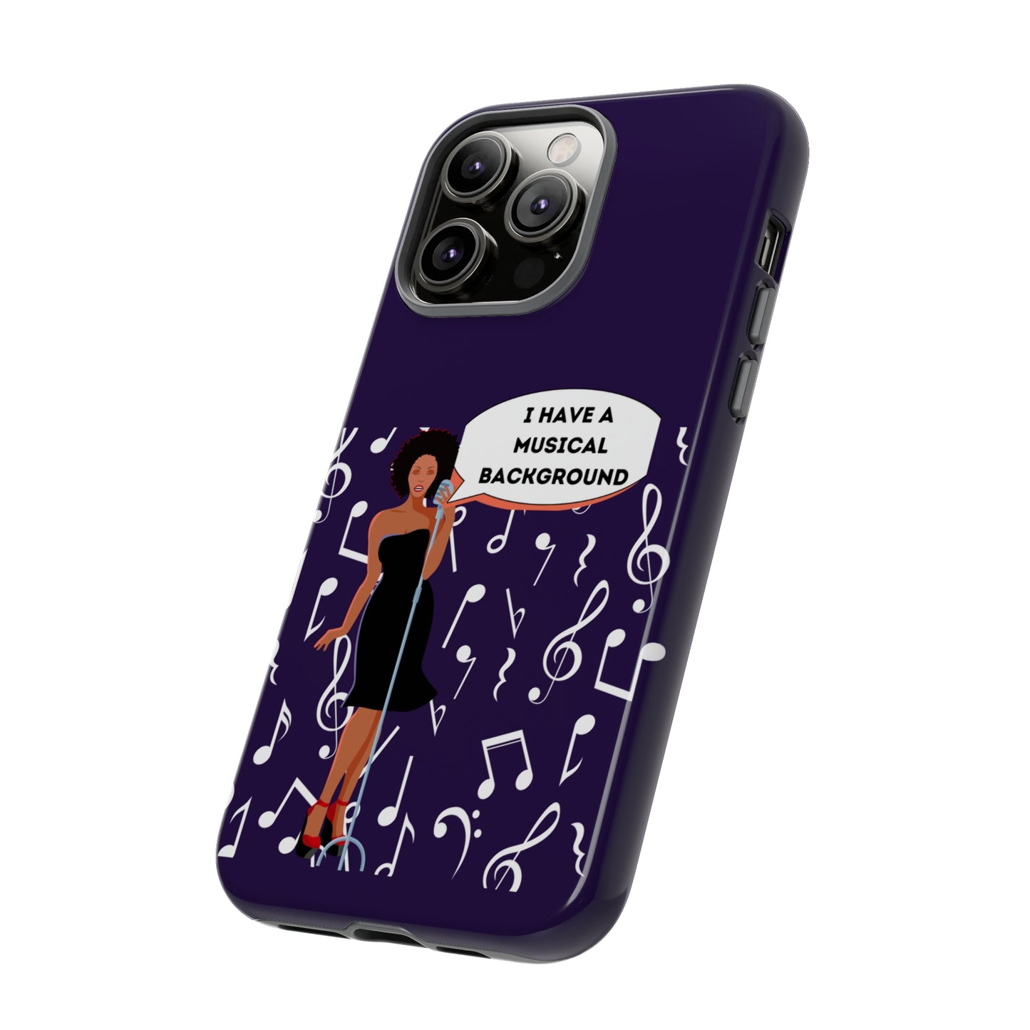 Lady Singer With Musical Background | Mostly Android Cases | MAC