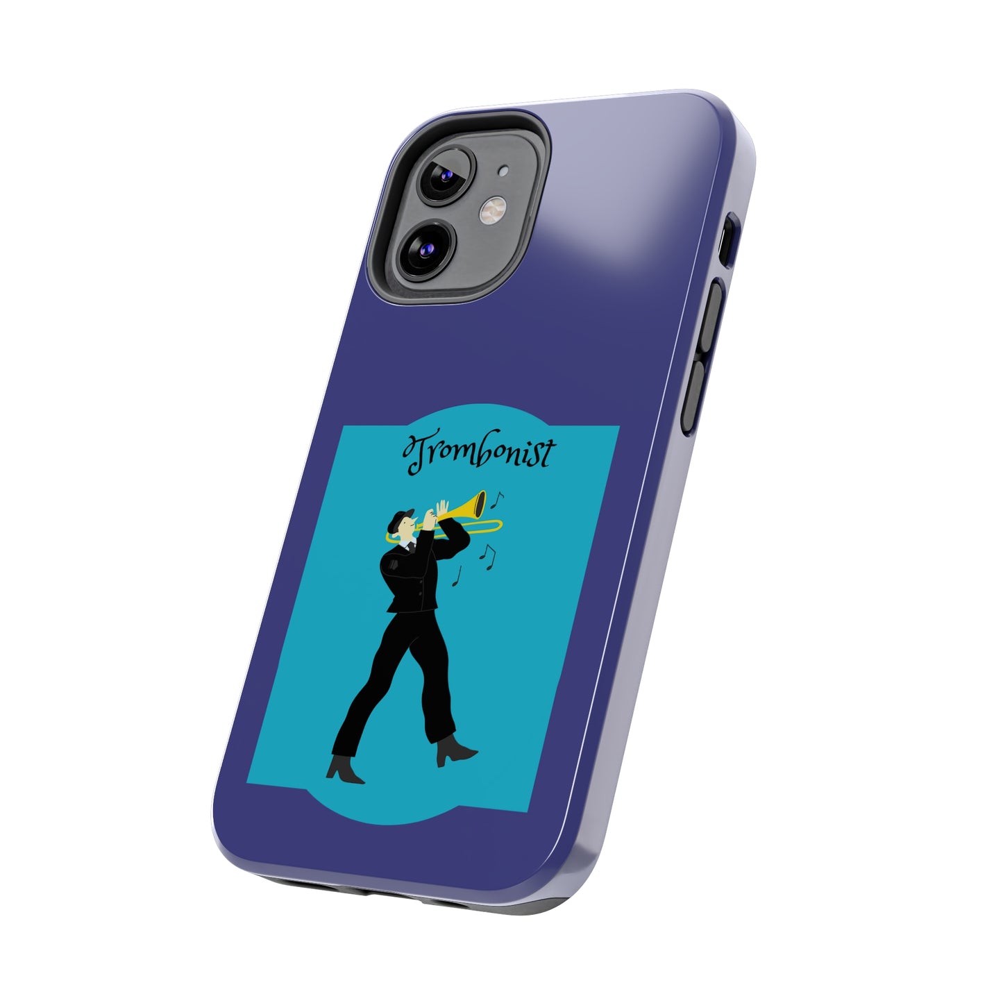 Blue Trombone Man | Mostly iPhone Cases | MIC