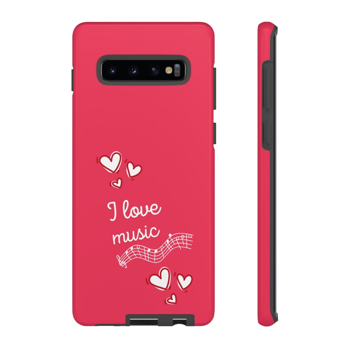 I Love Music Red | Mostly Android Cases | MAC