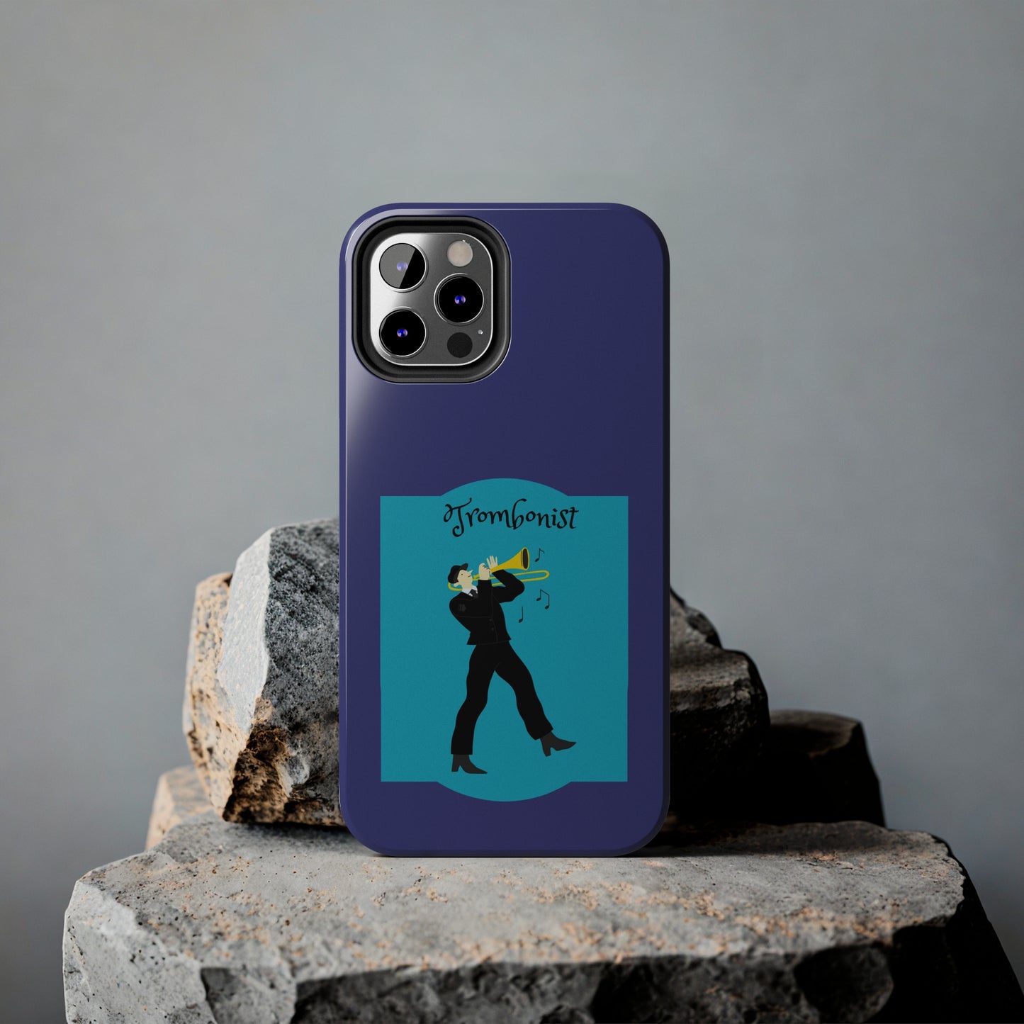 Blue Trombone Man | Mostly iPhone Cases | MIC