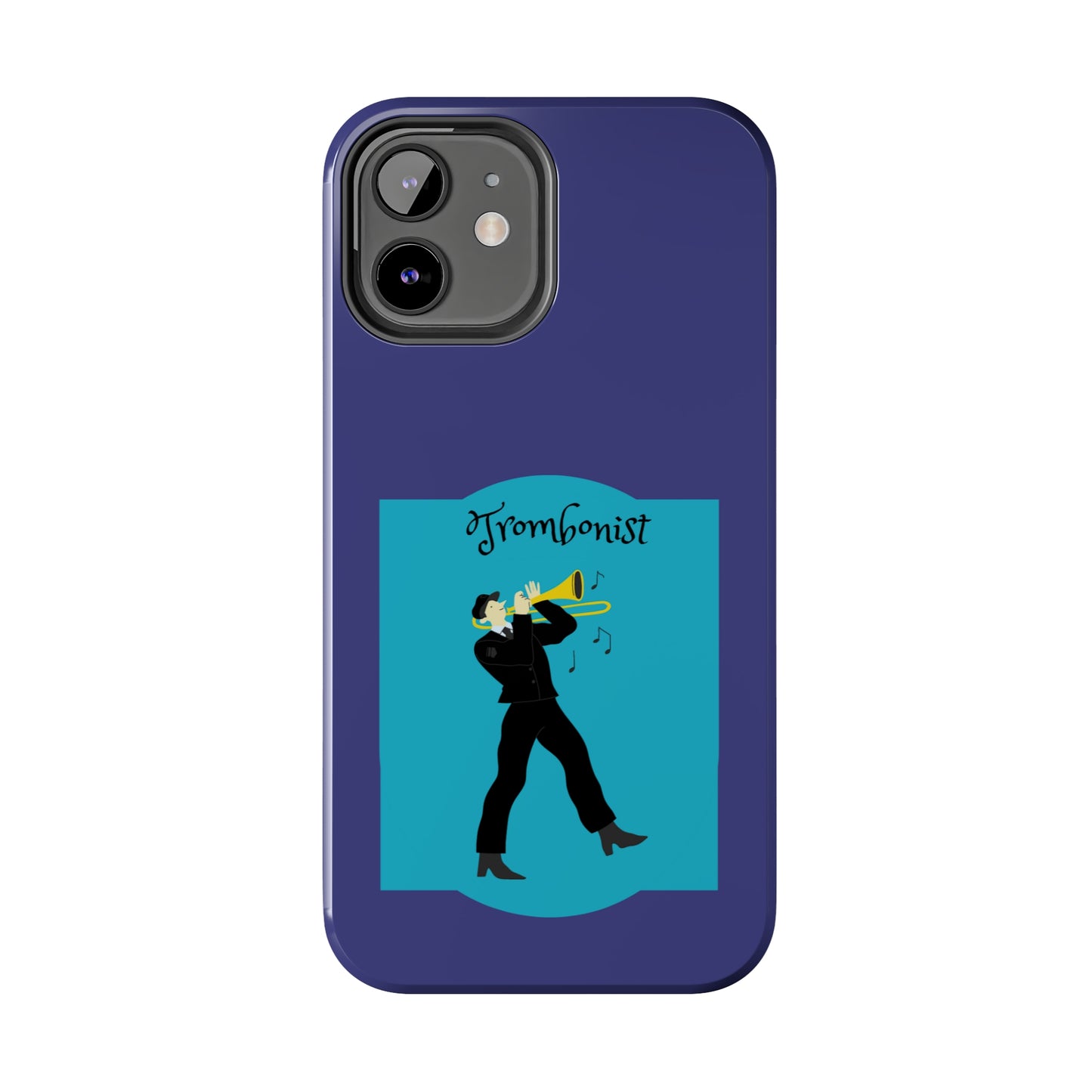 Blue Trombone Man | Mostly iPhone Cases | MIC