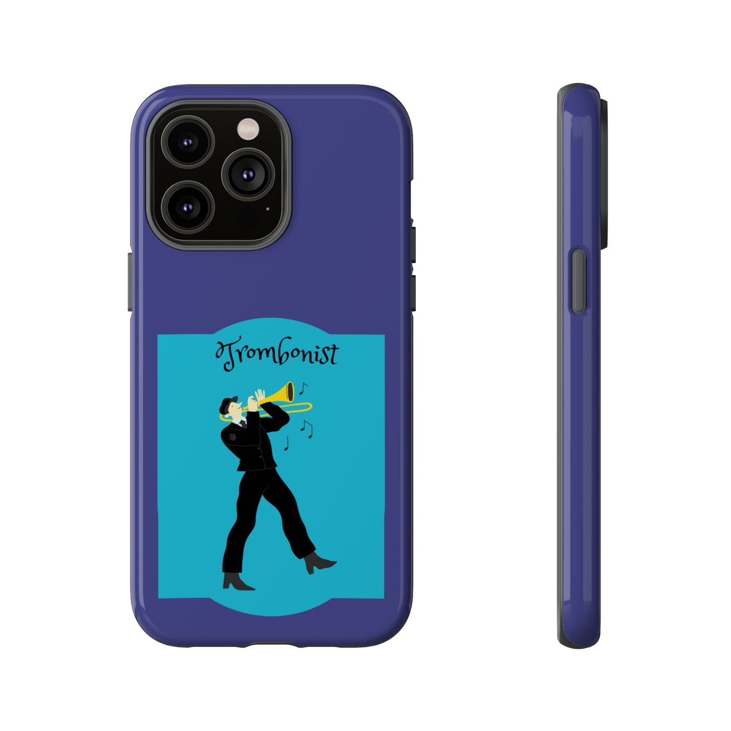 Blue Trombone Man | Mostly Android Cases | MAC