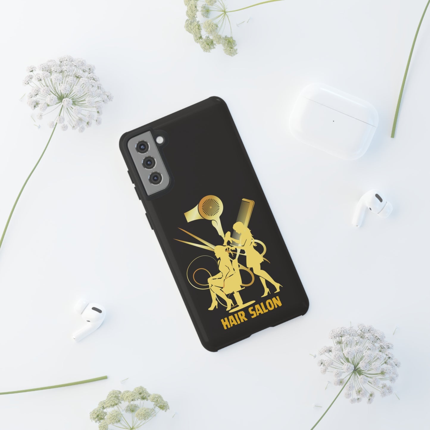 Black and Gold Hair Salon | Mostly Android Phone Cases | MAC