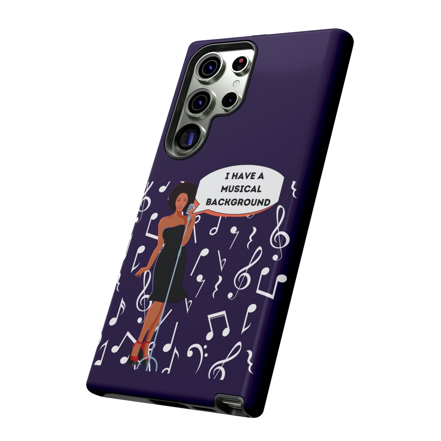 Lady Singer With Musical Background | Mostly Android Cases | MAC