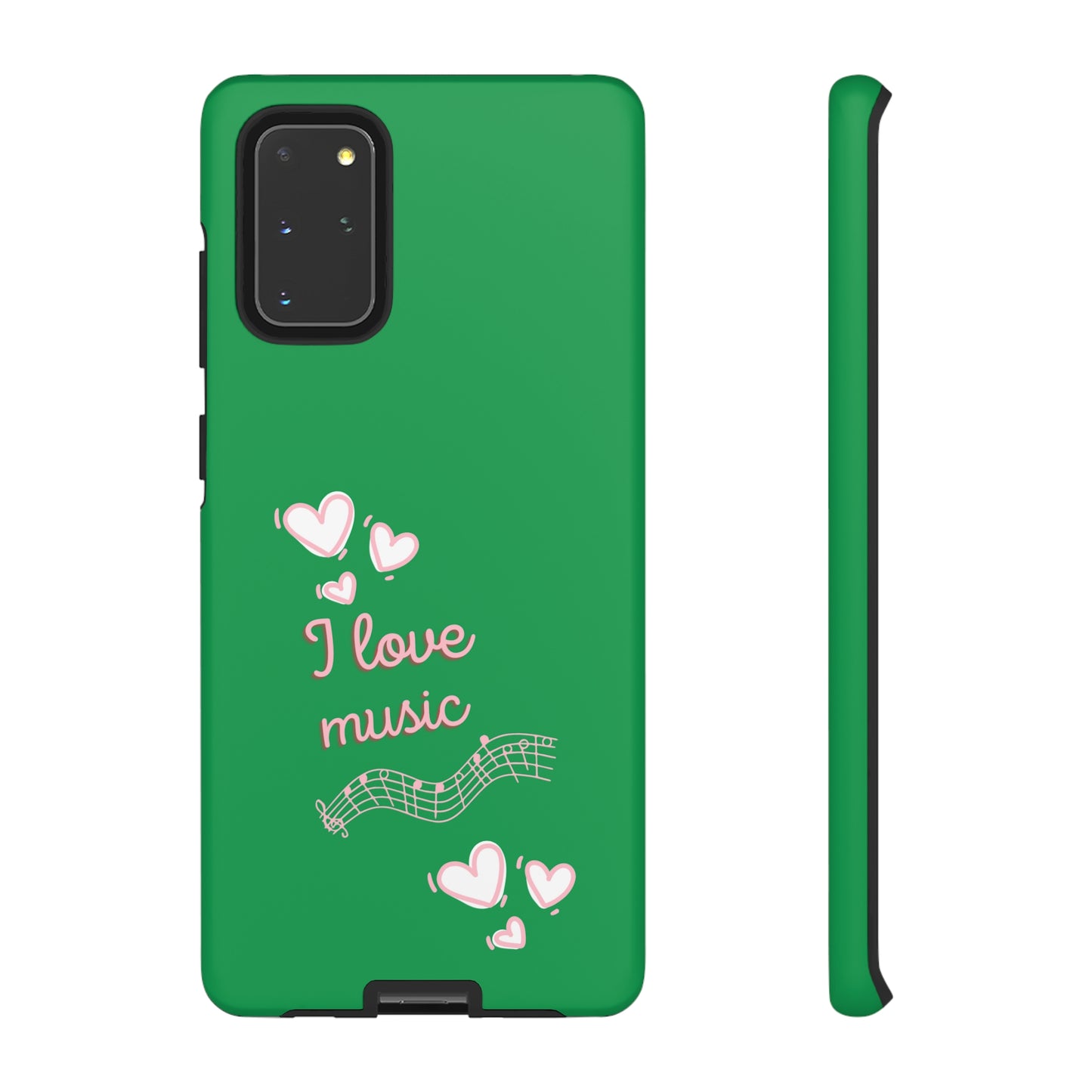 I Love Music Green | Mostly Android Phone Cases | MAC