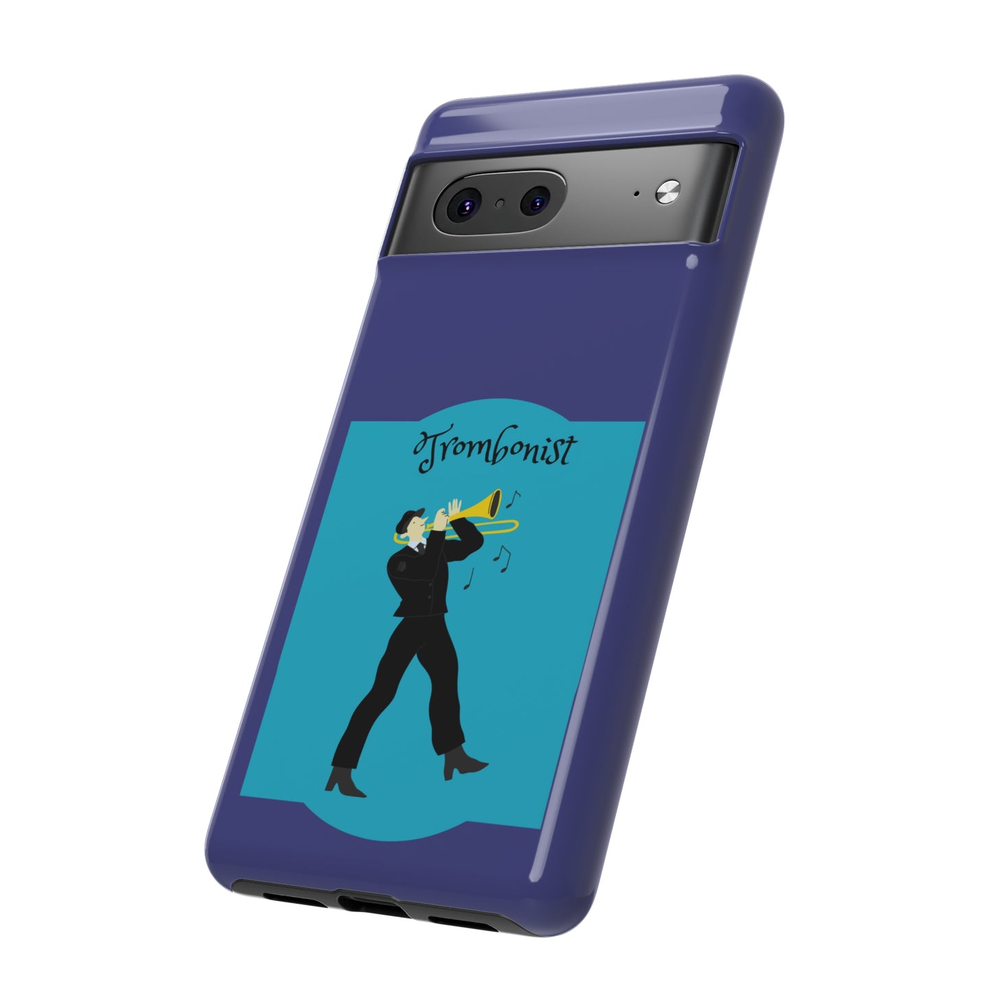 Blue Trombone Man | Mostly Android Cases | MAC