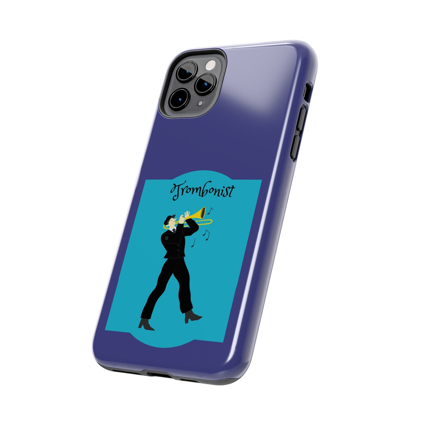 Blue Trombone Man | Mostly iPhone Cases | MIC