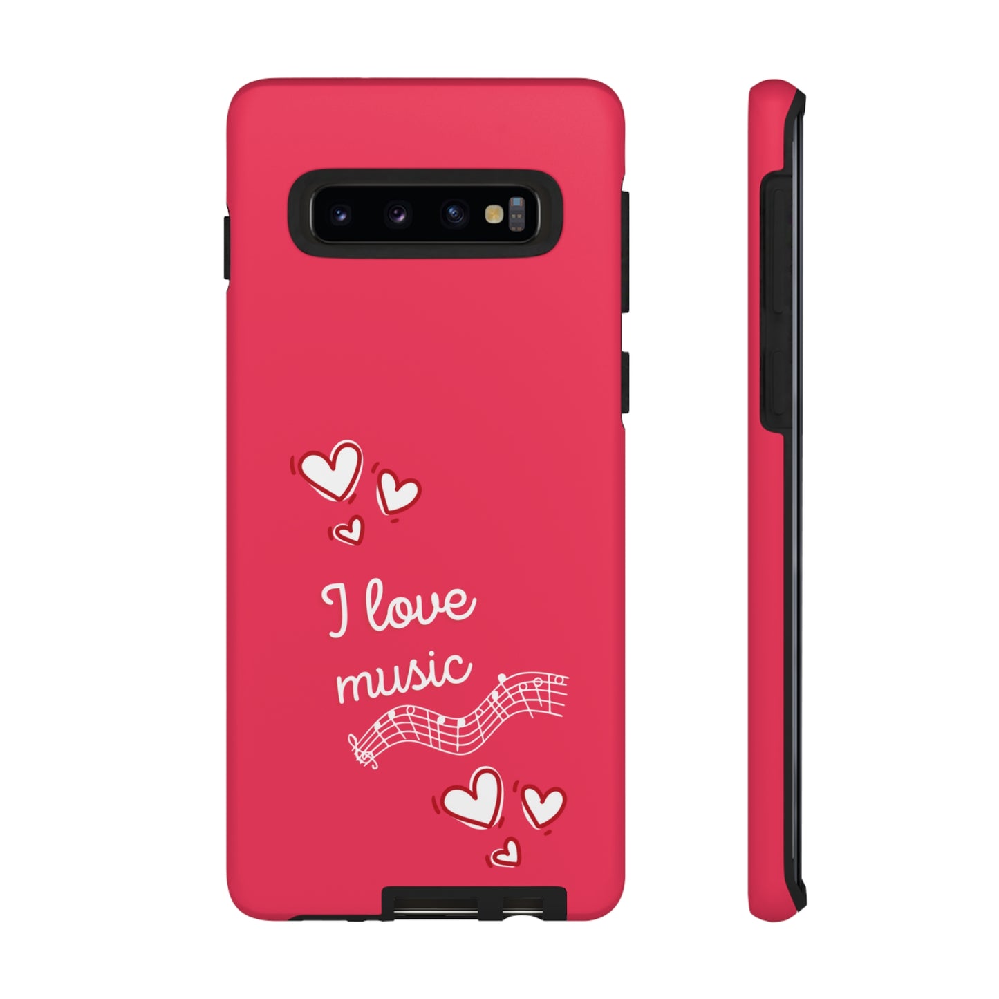 I Love Music Red | Mostly Android Cases | MAC