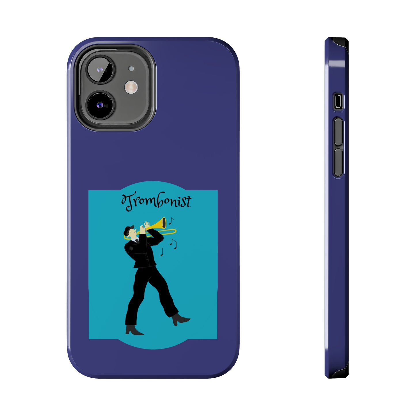 Blue Trombone Man | Mostly iPhone Cases | MIC