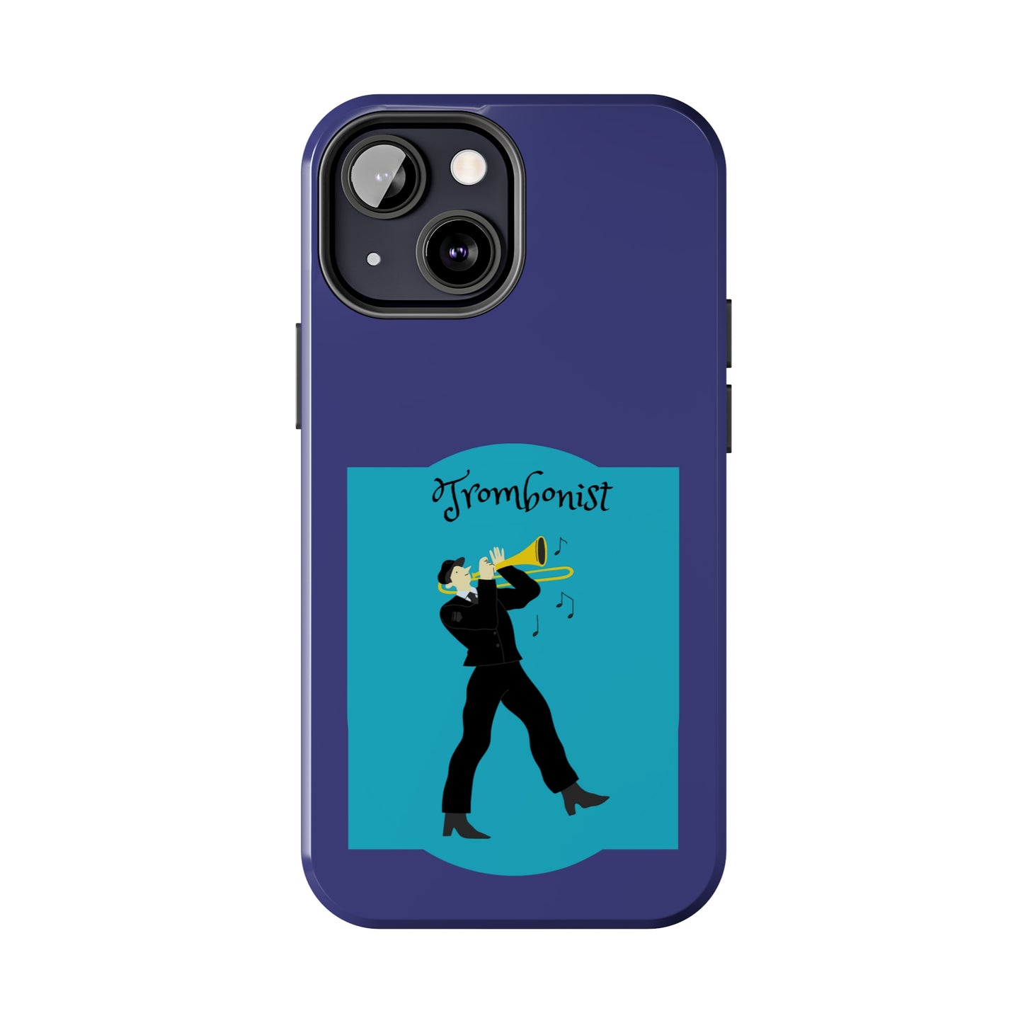 Blue Trombone Man | Mostly iPhone Cases | MIC