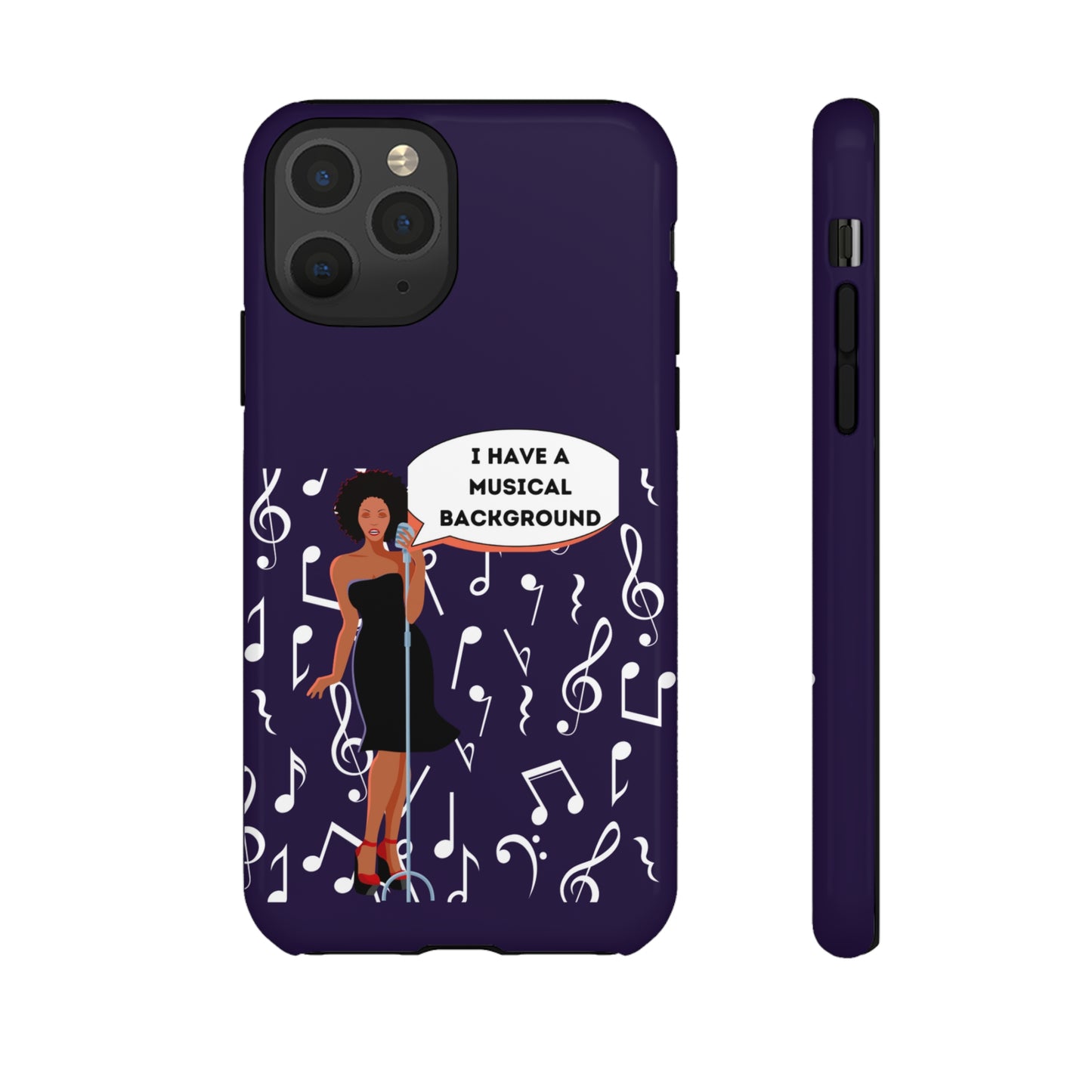 Lady Singer With Musical Background | Mostly Android Cases | MAC