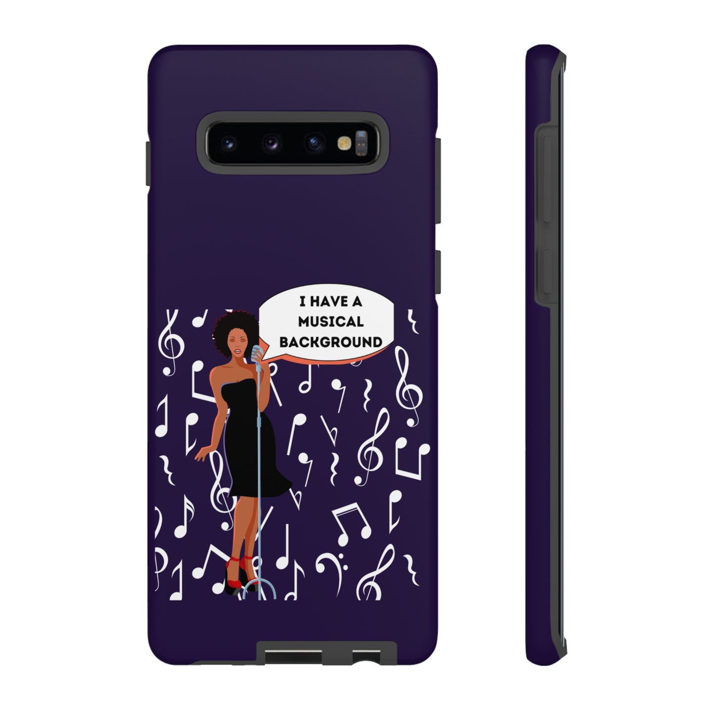 Lady Singer With Musical Background | Mostly Android Cases | MAC